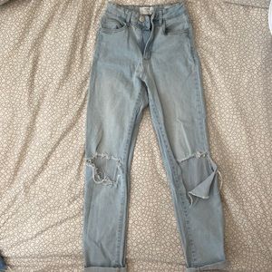 cotton on stretchy mom jeans size 2